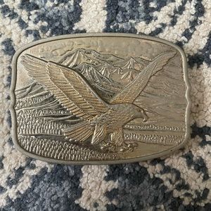 Vintage Silver Eagle Belt Buckle